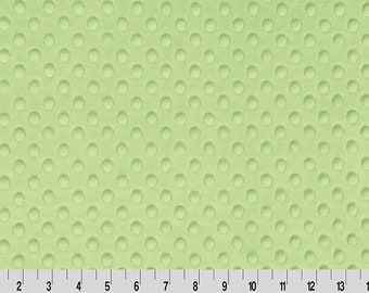 SAGE DIMPLE MINKY Green - Sage Green Dimple Dot Minky - Green Shannon Sage Minky Fabric - Shannon Cuddle Jade Minky Dimple Dot Fabric Green
