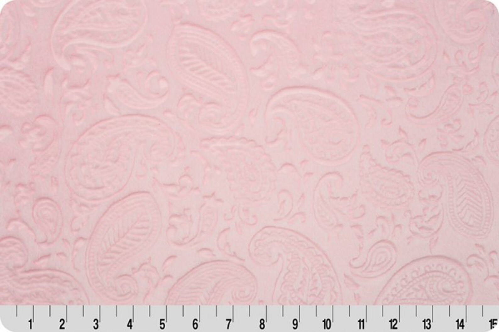 Blush Paisley Embossed Minky Fabric Pink Shannon Luxe Cuddle Etsy