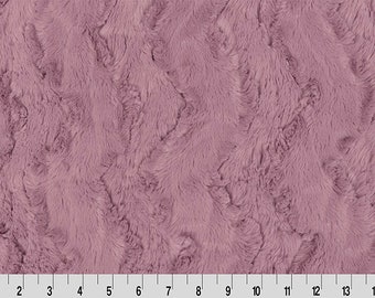 MISTY MAUVE GLACIER Minky - Shannon Luxe Cuddle Minky Misty Mauve Glacier - Misty Mauve Glacier Minky Cuddle Luxe - Glacier Misty Mauve