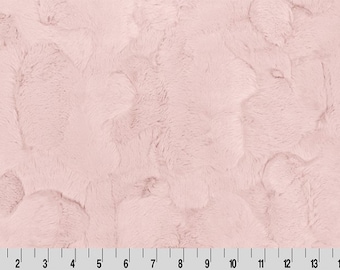 Rose Water Hide Luxe  Minky Fabric - Shannon Luxe Cuddle Minky RoseWater Hide - Rose Pink Shannon Luxe Minky - Rose Water Minky Luxe Hide