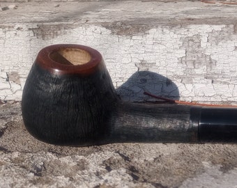 Rusticated Apple Shape Pipe, Long Shank