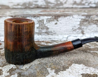 Bent Poker Tobacco Pipe from Oak