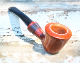 Briar Pipe with Walnut Inset on Shank