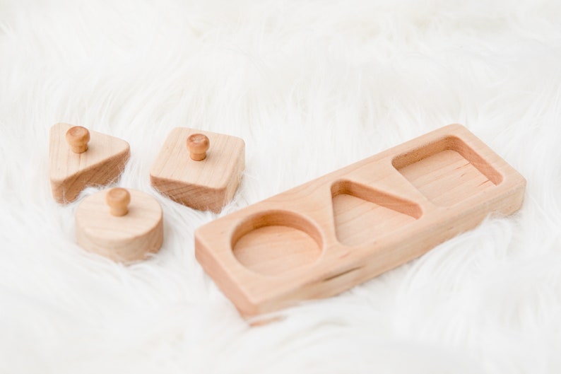 Montessori pincer grasp toy Handmade puzzle toy in hard Etsy