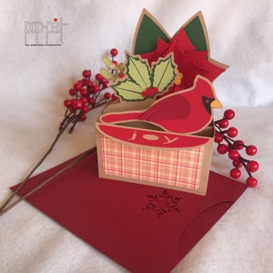 Natal Cardeal - 3D SVG - Cartão de Natal