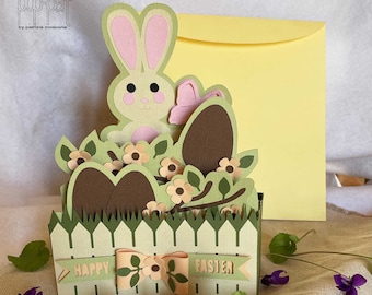 Conejo de Pascua - 3D SVG - Pascua - Archivo silhouette - Archivo Cricut