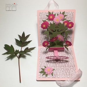 Pop up peonies - mother's day - silhouette files - cricut files