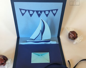 Velero pop up - día del padre, archivo svg
