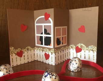 Amor en el jardín - Tarjeta de San Valentín