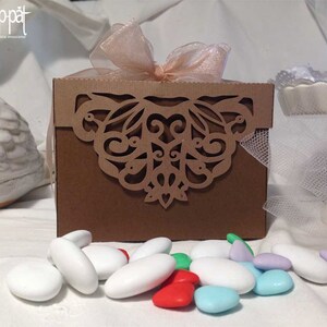 Wedding shabby-chic box  Favors
