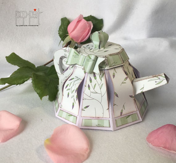 TEAPOT -paper teapot, svg, silhouette studio