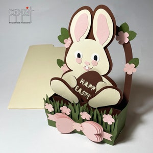 Bunny Easter -3D SVG - Fichier Silhouette - Fichier Cricut