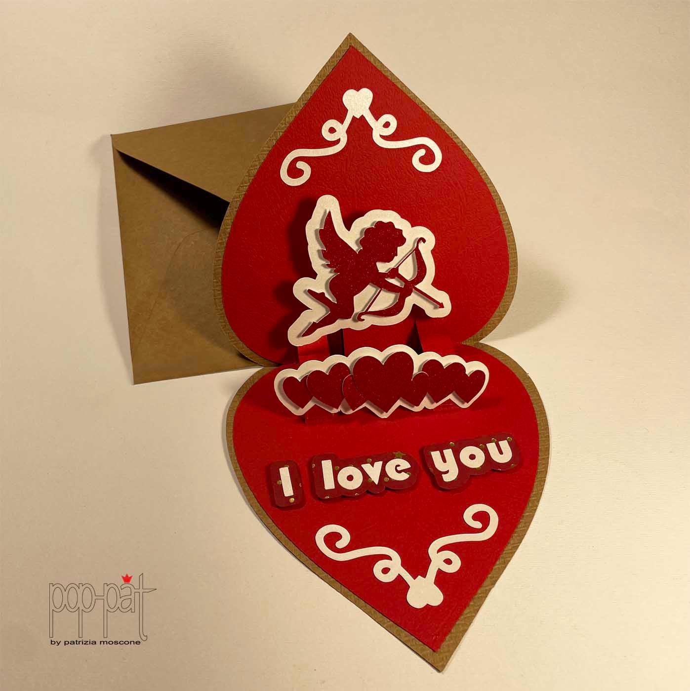 Biglietto Pop-Up Musicale Love You 3D Con Luci E Musica – Cartolina Romantica Con Busta - 2