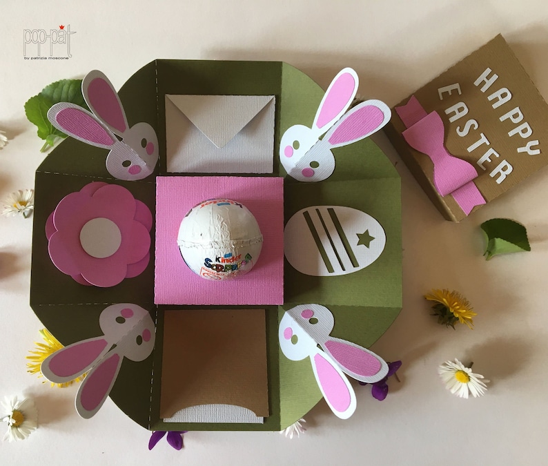 Download Rabbit explosion box Easter svg silhouette cameo cricut | Etsy