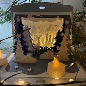 Magical winter - Christmas - Silhouette file - Cricut file