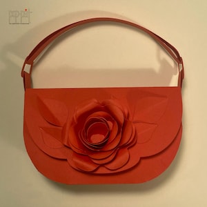 Rose bag - Favors, 3D SVG, Silhouette file, Cricut file