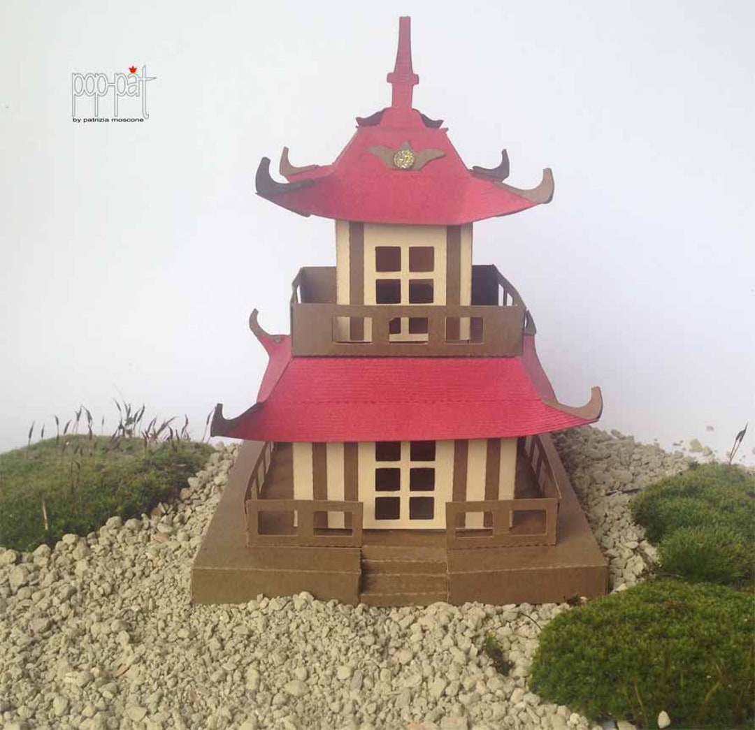 Asian 4 Storey Pagoda New Version, creation #11241