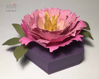 Peony box- Flower box - Mother's day - Birthday gift