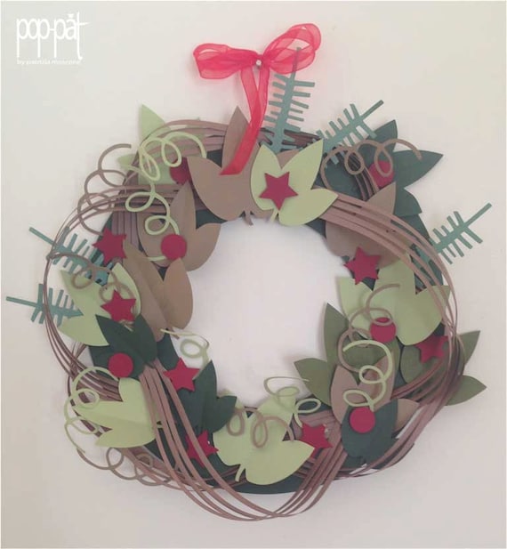 Download Free Christmas Garland Etsy SVG DXF Cut File