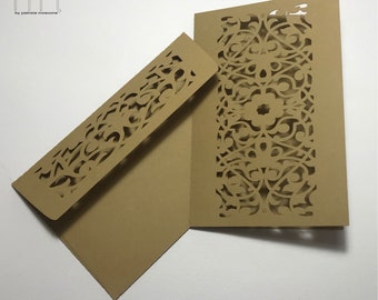 Lace invitation - Wedding invitation