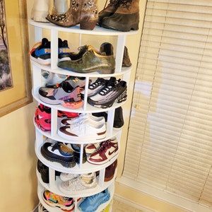 Weinstein storage Rotating shoe rack 360° original, Spinning shoe rack,  Lazy susan, Reloving, Rotating Shoe rack tower,original 7-tier hold over 35