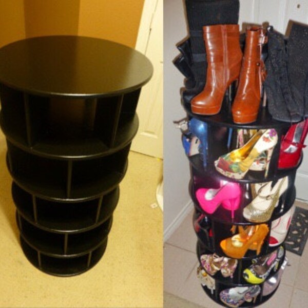 Spinning Shoe Rack Etsy