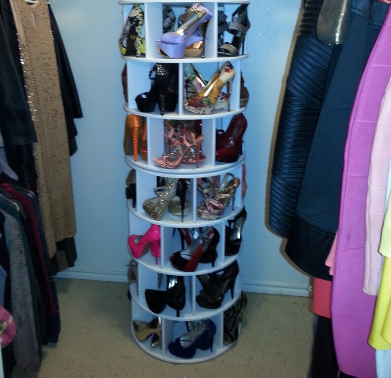 Spinning Shoe Rack Etsy