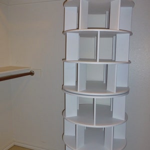 The BEST Corner closet - A revolving shoerack