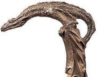 Сane handle Dragon, brass