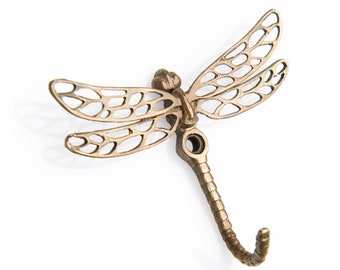 Hanger &quot;dragonfly&quot; small. Brass, 55x70 mm.