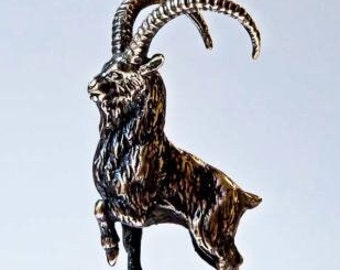 Bouchon décoratif pour la bouteille "Chèvre de montagne, Corne d'Or"