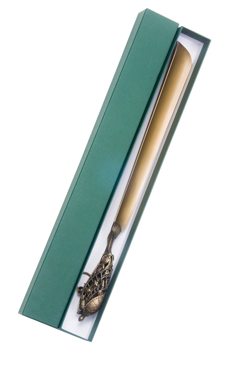 brass shoe horns long handles on Wood 80 Cm Brass Shoehorn Bulldog Home Decor Home Living