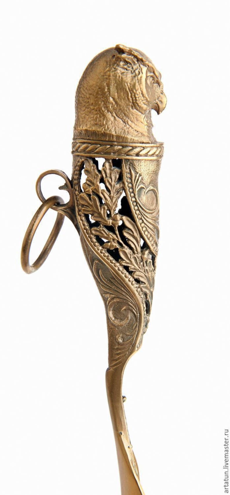 Shoehorn owl 40 Cm. Brass. Etsy