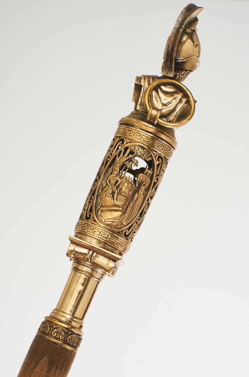 brass shoe horns long handles on 80 Cm Shoehorn Alexander The Great Wood Brass Home Decor Home Living