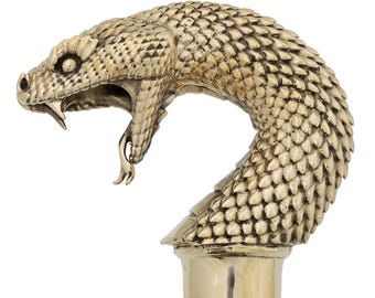 Сaner Griff ""Schlange"" aus Messing."