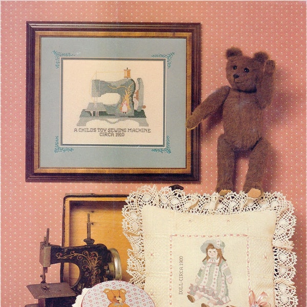Antique Toys in The Attic Vintage Cross Stitch Pattern Instant Digital Download PDF ONLY