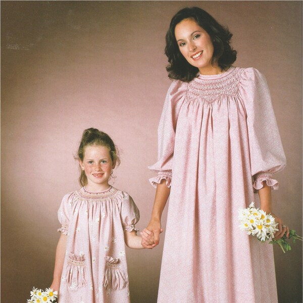 Mum & Me Cottage Smocked Dresses Sewing Patterns Instant Digital Download PDF ONLY