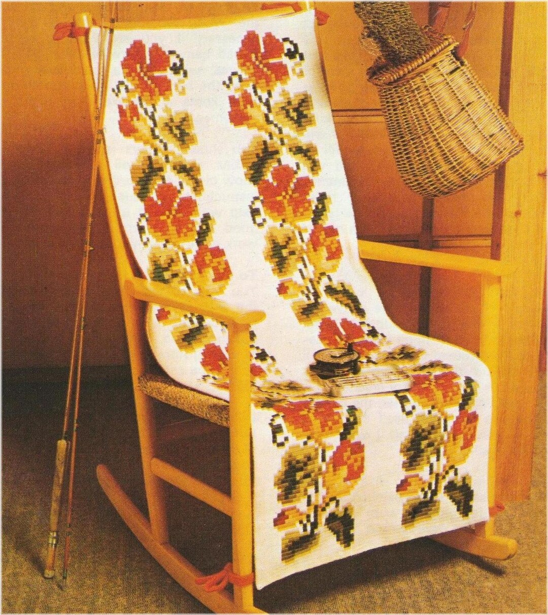 Vintage Groovy Norweave Rocking Chair Cover chair Not - Etsy