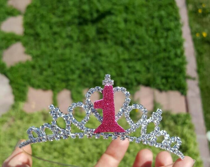 Baby girl first birthday tiara Clearance