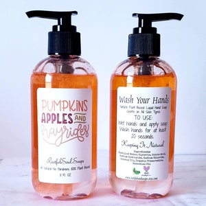 Hand Soap, Fall Hand Soap, Liquid Hand Soap, Pumpkin Spice, Apple Cider, Soap for Hands, Natural Hand Soap, Foaming Hand Soap, Soap Gifts image 5