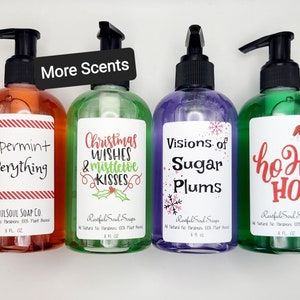 Christmas Hand Soap, Natural Foaming Soap, Holiday Hand Soaps, Christmas Soap, Foaming Hand Soap, Liquid Hand Soap, Natural Hand Soap