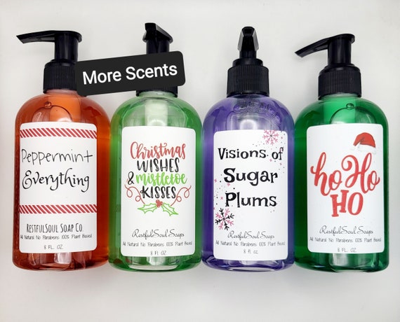 Christmas Hand Soap, Natural Foaming Soap, Holiday Hand Soaps