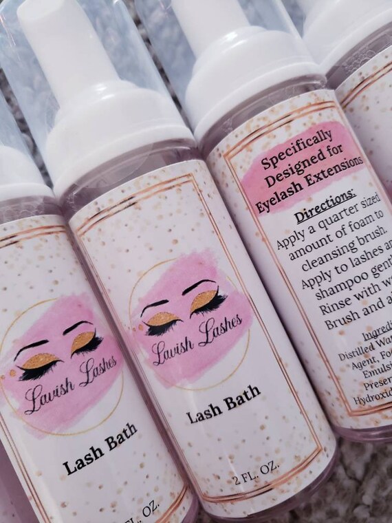 Eyelash extension cleanser outlet