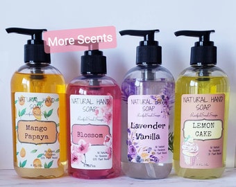 Liquid Hand Soap, Natural Liquid Soap, Soap for Hands, Liquid Hand Soap, Variety of Scents, Soap Gifts, Kitchen Hand Soap, Soft Soap