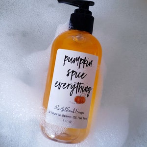 Hand Soap, Fall Hand Soap, Liquid Hand Soap, Pumpkin Spice, Apple Cider, Soap for Hands, Natural Hand Soap, Foaming Hand Soap, Soap Gifts image 3