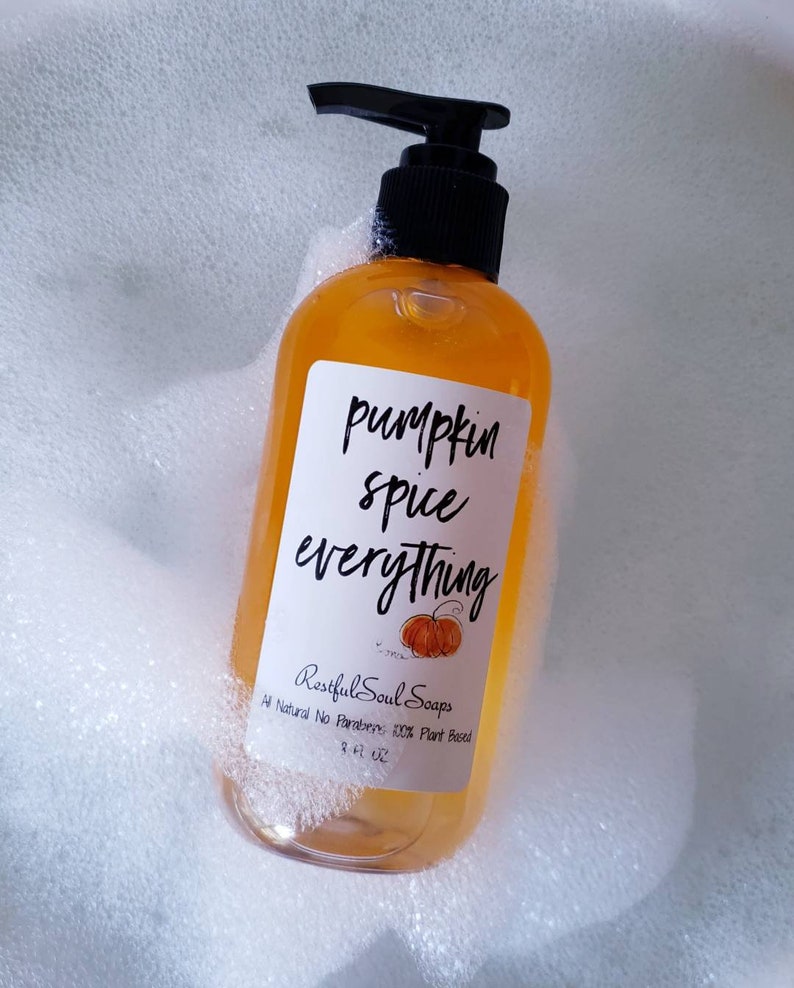 Hand Soap, Fall Hand Soap, Liquid Hand Soap, Pumpkin Spice, Apple Cider, Soap for Hands, Natural Hand Soap, Foaming Hand Soap, Soap Gifts image 3