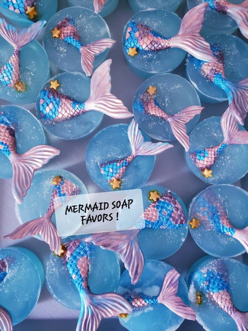 10 Mermaid Party Favors Mermaid Soap Favors Mermaid Party Etsy