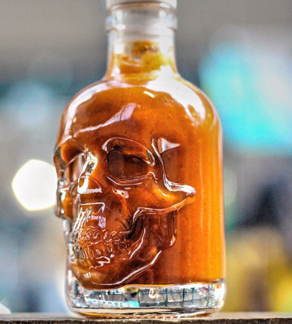 Extra Hot Sauce Ghost Chilli 'amber Skull' 3D Etsy