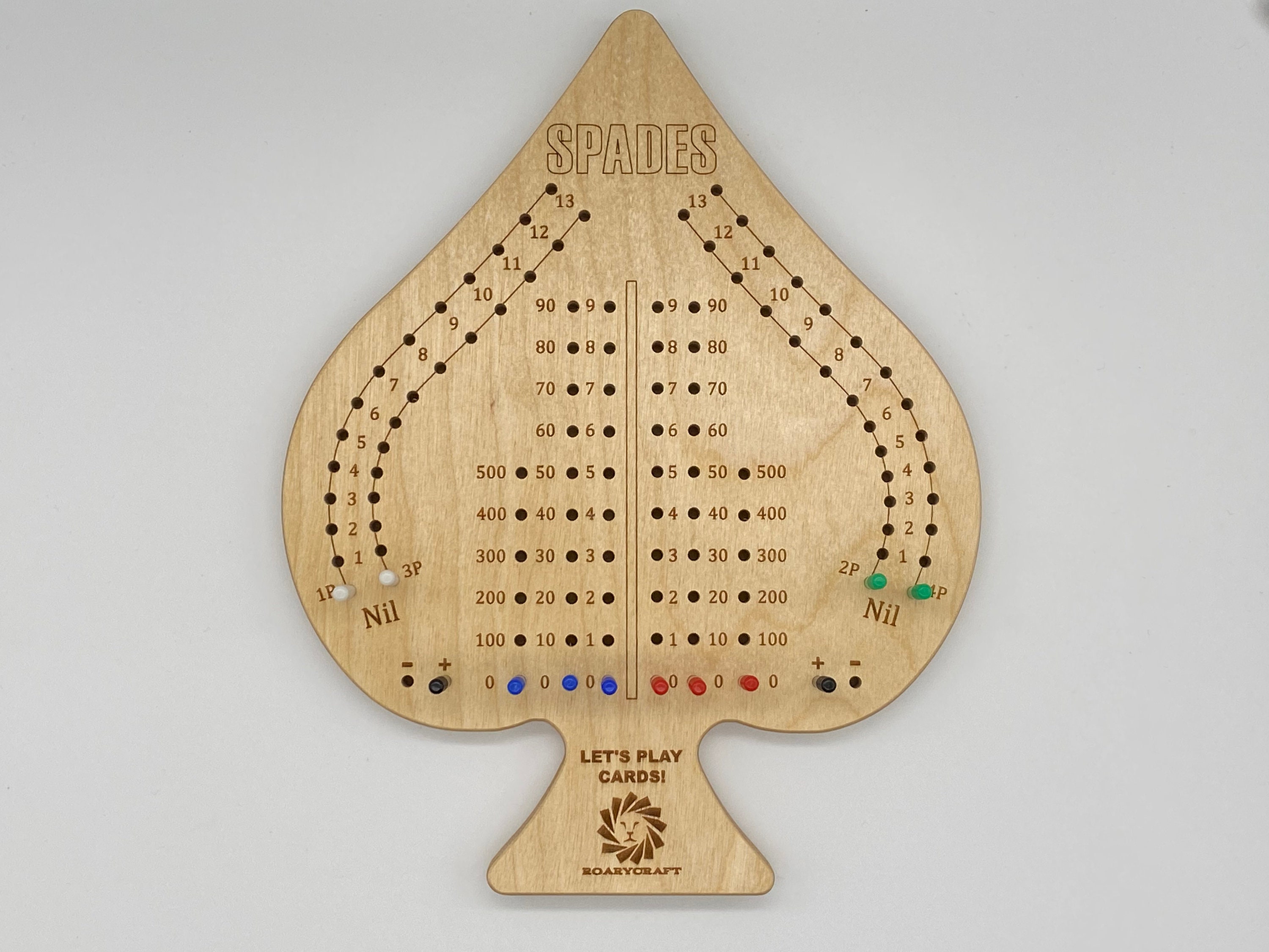 Spades Scorekeeping Board Etsy