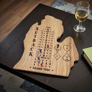 Setback, Pitch Card Game LP Michigan ScoreKeeper Table Top Game Accessories